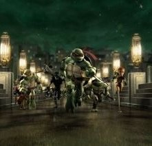 Una immagine tratta dal film TMNT