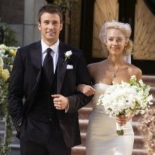 Chris Evans accanto a Jessica Alba ne I fantastici 4 e Silver Surfer