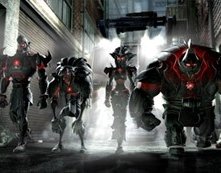 Una scena d'azione di TMNT