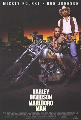 La locandina di Harley Davidson e Marlboro Man