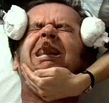 Jack Nicholson in una immagine del film Qualcuno volò sul nido del cuculo