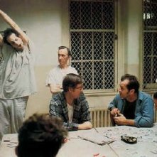 Jack Nicholson in una scena di Qualcuno volò sul nido del cuculo, di Milos Forman