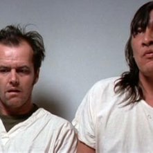Jack Nicholson in una scena di Qualcuno volò sul nido del cuculo (1975)
