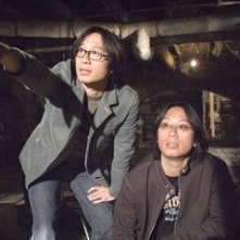 Oxide e Danny Pang sul set del film The Messengers