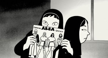 Un'immagine del film d'animazione 'Persepolis'