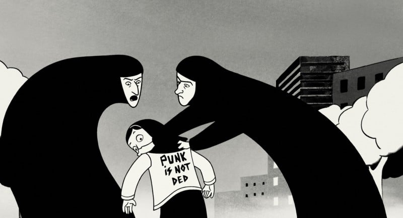 Un'immagine del bel film 'Persepolis'