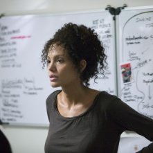 Angelina Jolie in una scena del film A Mighty Heart