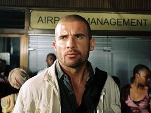 Dominic Purcell in una sequenza del film Primeval