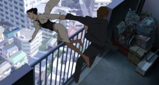 Una scena del film Paprika - Sognando un sogno, per la regia di Satoshi Kon
