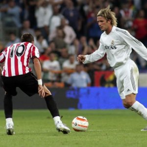 David Beckham in una scena del film Goal! 2 Living the Dream
