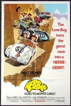 La locandina di Herbie al Rally di Montecarlo