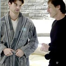 Roland Joffe e Daniel Gillies sul set del film Captivity