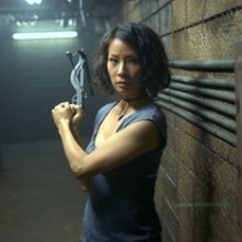Lucy Liu in una sequenza del film Rise: Blood Hunter