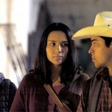 Ana Claudia Talancon, Catalina Sandino Moreno e Wilmer Valderrama in una scena del film Fast Food Nation