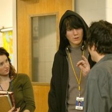 Ashley Johnson e Paul Dano in una scena del film Fast Food Nation