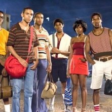 Brandon Fobbs, Evan Ross, Kevin Phillips, Alphonso McAuley, Regine Nehy e Nate Parker in una scena del film Pride