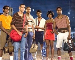 Brandon Fobbs, Evan Ross, Kevin Phillips, Alphonso McAuley, Regine Nehy e Nate Parker in una scena del film Pride