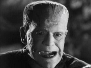 Boris Karloff è il mostruoso protagonista de La moglie di Frankenstein