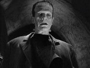 Boris Karloff in una scena di La moglie di Frankenstein