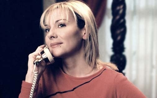 Kim Cattrall in a scene from the TV series 