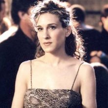 Sarah Jessica Parker in una scena della serie Sex and the City, episodio Il giusto scambio