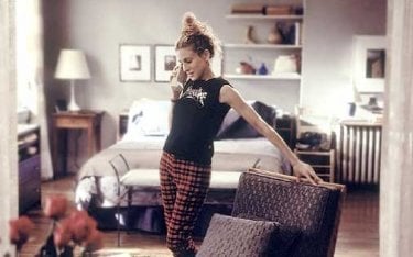 Sarah Jessica Parker in una scena di Sex and the City, episodio La verità fa male?