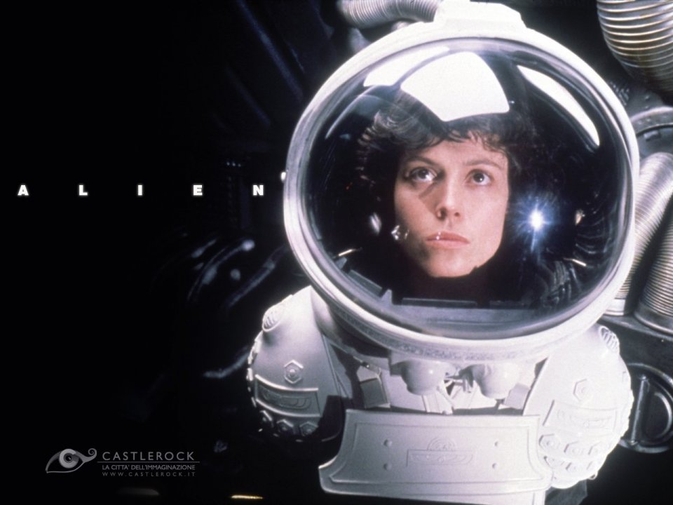 Wallpaper del film Alien con Sigourney Weaver
