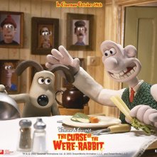 Wallpaper del film d'animazione Wallace & Gromit - La maledizione del coniglio mannaro