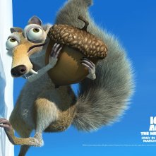 Un wallpaper di Scrat, il protagonista del film L'era glaciale 2 - Il disgelo