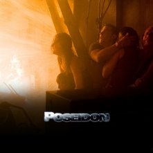 Wallpaper del film Poseidon con una scena drammatica del film