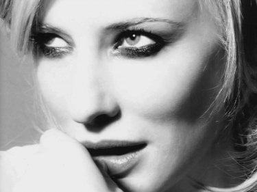 Wallpaper con un primo piano di Cate Blanchett