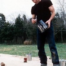 Ed Harris in una scena della biopic Pollock