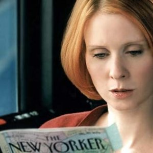 Cynthia Nixon  in una scena di Sex and the City, episodio Punto sul trentasei