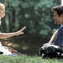 Sarah Jessica Parker e Ron Livingston in una scena di Sex and the City, episodio Nuovi e vecchi amori