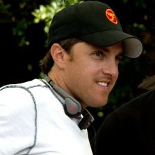 Scott Marshall sul set del film Al passo con gli Steins