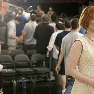 Cynthia Nixon è Miranda in una scena di Sex and the City, episodio Ragazzo interrotto
