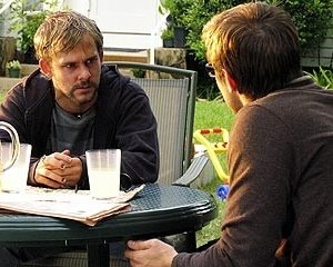 Dominic Monaghan e Neil Hopkins nell'episodio 'La falena' di Lost