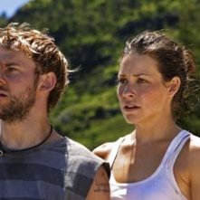 Dominic Monaghan Ed Evangeline Lilly Nell Episodio Il Coniglio Bianco Di Lost 44227