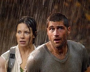 Evangeline Lilly e Matthew Fox nell'episodio 'Inseguimento' di Lost