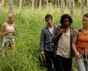 Evangeline Lilly, Naveen Andrews, Ian Somerhalder e Maggie Grace nel Pilot di Lost