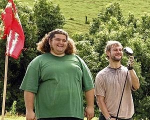 Jorge Garcia e Dominic Monaghan giocano a golf nell'episodio 'Solitudine' di Lost