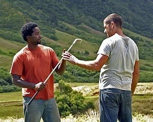 Matthew Fox ed Harold Perrineau giocano a golf nell'ep. 'Solitudine' di Lost