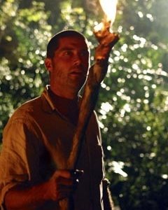 Matthew Fox nell'episodio 'Il coniglio bianco' di Lost