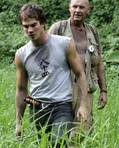 Terry O'Quinn con Ian Somerhalder nell'episodio 'Inseguimento' di Lost