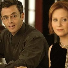 Cynthia Nixon e David Eigenberg di Sex and the City, episodio Via da New York