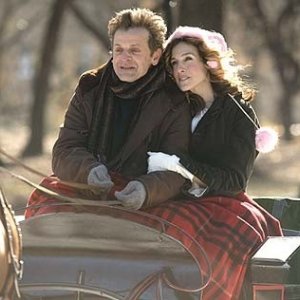 Sarah Jessica Parker e Mikhail Baryshnikov in una scena di Sex and the City, episodio Via da New York