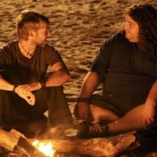 Dominic Monaghan e Jorge Garcia nell'episodio 'Numeri' di Lost