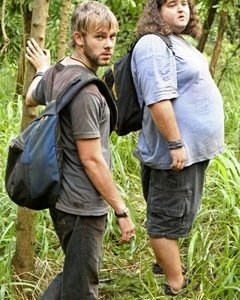 Dominic Monaghan e Jorge Garcia nell'episodio 'Numeri' della serie televisiva Lost
