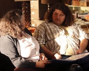 Jorge Garcia con Lillian Hurst nell'episodio 'Numeri' di Lost