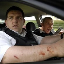 Una immagine di Nick Frost e Simon Pegg in Hot Fuzz